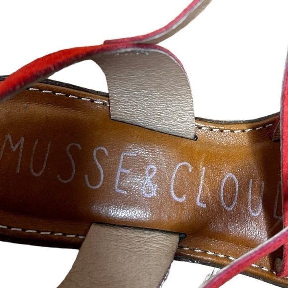 Musse & Cloud Red Strappy Gladiator Sandals - Picture 7 of 8